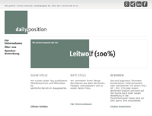 Tablet Screenshot of dailyposition.ch